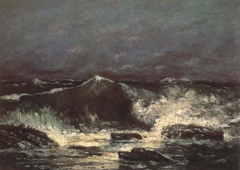 Gustave Courbet wave France oil painting art